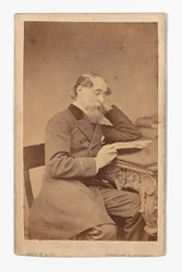 Carte-de-visite di Charles Dickens, di Mason & Co