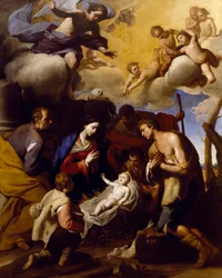 Adorazione dei pastori, di Massimo Stanzione (1585-1656)