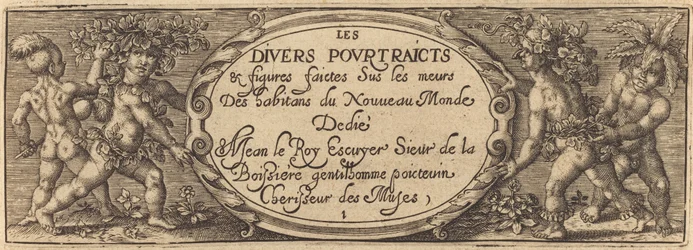 Les divers pourtraicts et figures I (Pagina del titolo)