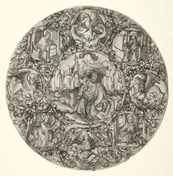 San Giovanni Battista circondato dagli Evangelisti e dai quattro Padri della Chiesa Latina