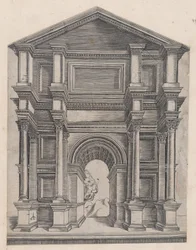 Speculum Romanae Magnificentiae: Arco del Maestro GA con il caltrop