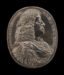 Federico III, 1609-1670, Re di Danimarca e Norvegia 1648 [dritto]
