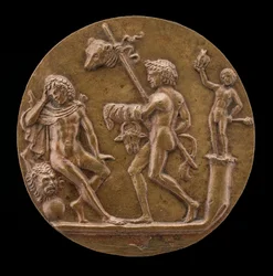 Ercole con figure bacchiche, seconda metà del XV secolo