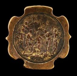 Pomello di spada con placchetta di Arianna [affisso sul retro del pomello], seconda metà del XV secolo