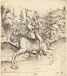 Cavaliere e dama a cavallo
