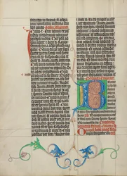 Iniziale B decorata