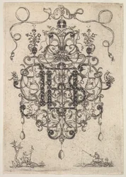 Design per un pendente con monogramma IHS, 1609