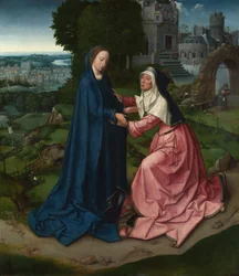 La Visitazione della Vergine a Santa Elisabetta. Pannello da un altare, ca. 1515