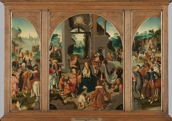 Trittico con Adorazione dei Magi, 1500-1504 circa (olio su tavola)
