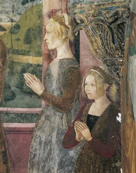 Affresco raffigurante Paleologo e Bernarda di Bosse