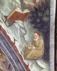 Italia, Regione Piemonte, provincia di Alessandria, affresco nella cappella della Basilica di Santa Maria Assunta