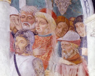 Italia, Regione Piemonte, provincia di Alessandria, affresco nella cappella della Basilica di Santa Maria Assunta