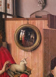 San Giovanni Battista e il Donatore, Heinrich Von Werl, dal Polittico di Werl (dettaglio dello specchio)