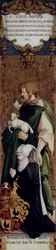 Tedesco: Der hl. Johannes der Täufer mit der Stifterin Apollonia von Henneberg Il santo Giovanni Battista con la donatrice Apollonia di Henneberg