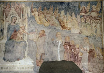 Madonna e il bambino con donatore (dettaglio)