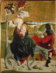 La fuga in Egitto (dipinto su tavola)