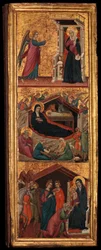 Santi e scene della vita della Vergine, ca. 1320