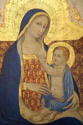 Vergine che allatta il Bambino 1409, particolare (dipinto)