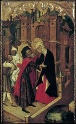 Abbraccio alla porta dorata