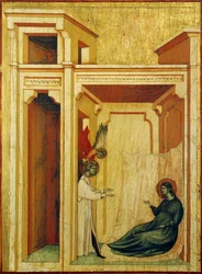 Angelo incorona Valeriano con rose e gigli (dettaglio)