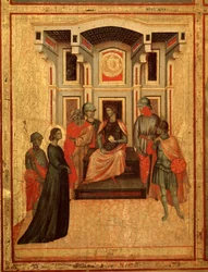 Santa Cecilia e la storia della sua vita (dettaglio)