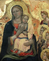 La Vergine con il Bambino circondata da 8 angeli, particolare (dipinto)