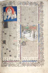 Il Messale di Gotha: Fol. 1r, Trinità e Resurrezione, c. 1375