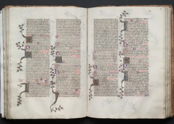 Il Messale di Gotha: Fol. 75v, Testo, c. 1375