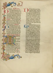 Iniziale G decorata