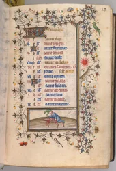 Ore di Carlo il Nobile, Re di Navarra: fol. 12r, Dicembre