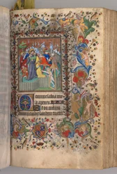 Ore di Carlo il Nobile, Re di Navarra 1361-1425: fol. 144r, Tradimento di Cristo