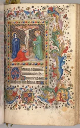 Ore di Carlo il Nobile, Re di Navarra 1361-1425: fol. 185r, Crocifissione, c. 1405
