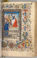 Ore di Carlo il Nobile, Re di Navarra 1361-1425: fol. 192r, Discesa dalla Croce, c. 1405
