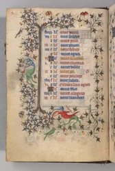 Ore di Carlo il Nobile, Re di Navarra: fol. 1v, Gennaio