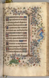 Ore di Carlo il Nobile, Re di Navarra 1361-1425: fol. 206r, Testo, c. 1405