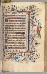 Ore di Carlo il Nobile, Re di Navarra 1361-1425: fol. 221r, Testo, c. 1405