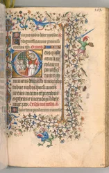 Ore di Carlo il Nobile, re di Navarra 1361-1425, fol. 2865r, San Nicola, c. 1405