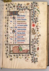 Ore di Carlo il Nobile, Re di Navarra 1361-1425: fol. 7r, Luglio, c. 1405