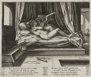 Cupido tra le braccia di Psiche