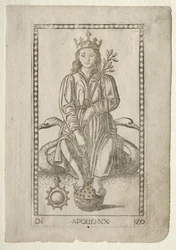 Apollo dai Tarocchi, serie D: Apollo e le Muse, #20, prima del 1467