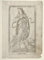Clio storia dalla serie Tarocchi D: Apollo e le Muse, #19, prima del 1467