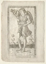 Genio del Tempo dai Tarocchi, serie B: Principi Cosmici e Virtù, #32, prima del 1467