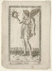 Genio del Sole dai Tarocchi, serie B: Principi Cosmici e Virtù, #31, prima del 1467