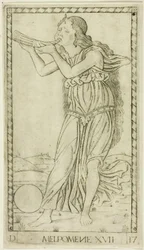 Melpomene, tavola diciassette da Apollo e le Muse