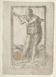 Melpomene tragedia dalla serie Tarocchi D: Apollo e le Muse, #17