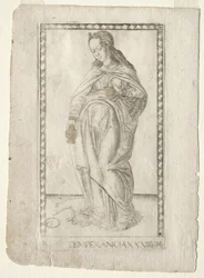 Temperanza dai Tarocchi, serie B: Principi cosmici e virtù, #34, prima del 1467