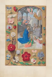 Ore di Isabella la Cattolica, Regina di Spagna: Fol. 126v, Natività, c. 1500