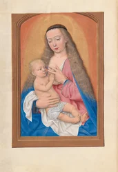 Ore di Isabella la Cattolica, Regina di Spagna: Fol. 257v, Madonna col Bambino