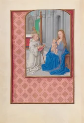 Ore di Isabella la Cattolica, Regina di Spagna: Fol. 267v, Visione di San Bernardo, c. 1500