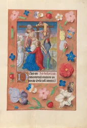 Ore di Isabella la Cattolica, Regina di Spagna: Fol. 73r, Discesa dalla Croce, c. 1500
